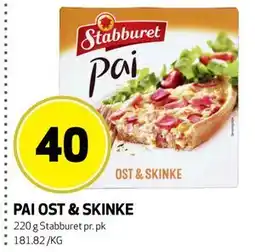 Bunnpris PAI OST & SKINKE tilbud