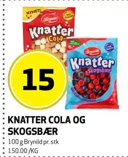 Bunnpris KNATTER COLA OG SKOGSBÆR tilbud