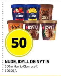 Bunnpris NUDE, IDYLL OG NYT IS tilbud