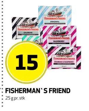 Bunnpris FISHERMAN`S FRIEND tilbud