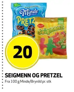 Bunnpris SEIGMENN OG PRETZEL tilbud