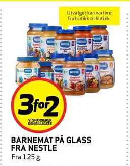 Bunnpris BARNEMAT PÅ GLASS FRA NESTLE tilbud