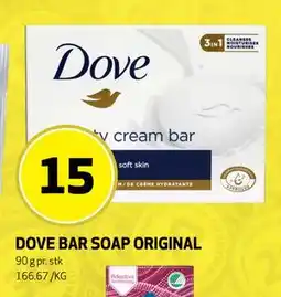 Bunnpris Dove Bar Soap Original tilbud