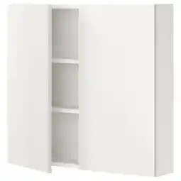 IKEA Enhet Veggskap med 2 hyller/dører, hvit, 80x17x75 cm tilbud