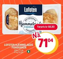 Coop Extra LOFOTEN Hhemmelagde fiskekaker tilbud