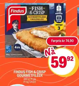 Coop Extra FINDUS Fish & crisp gourmetfileer tilbud