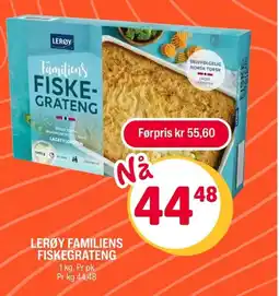 Coop Extra LERØY Familiens fiskegrateng tilbud