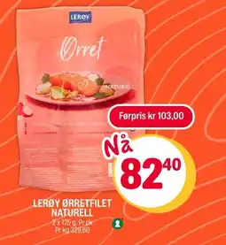 Coop Extra LERØY Ørretfilet naturell tilbud