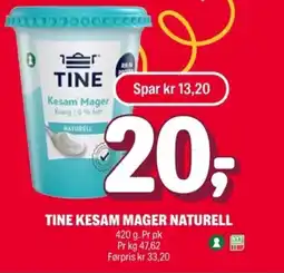 Coop Extra TINE Kesam mager naturell tilbud