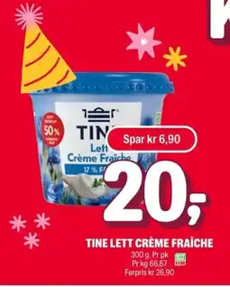 Coop Extra TINE Lettcrème fraîche tilbud