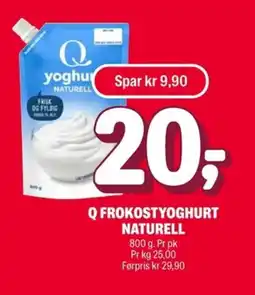 Coop Extra Q Frokostyoghurt naturell tilbud