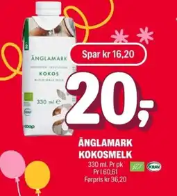 Coop Extra ANGLAMARK Kokosmelk tilbud