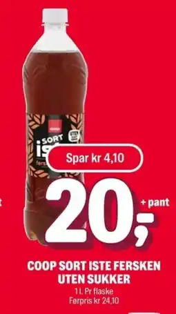Coop Extra COOP Sort i ste fersken uten sukker tilbud