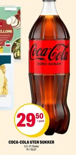 Coop Extra COCA-COLA Uten sukker tilbud
