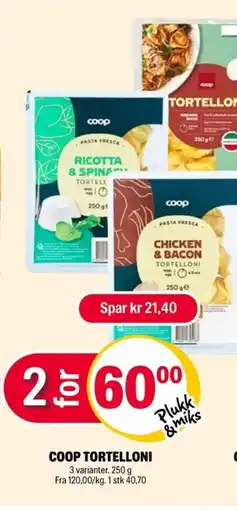 Coop Extra COOP Tortelloni tilbud
