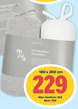 Coop Extra Mjuk jerseylaken 2 pk tilbud