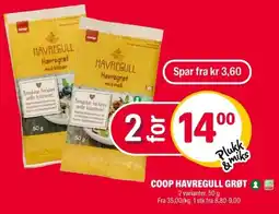 Coop Extra COOP Havregull grøt tilbud