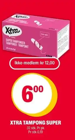 Coop Extra XTRA Tampong super tilbud
