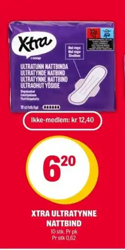 Coop Extra XTRA Ultratynne nattbind tilbud