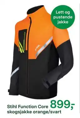 Felleskjøpet Stihl Function Core skogsjakke orange/svart tilbud