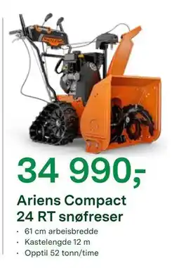 Felleskjøpet Ariens Compact 24 RT snøfreser tilbud