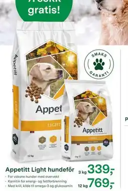 Felleskjøpet Appetitt Light hundefôr tilbud
