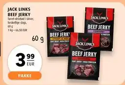 Scandinavian Park JACK LINKS BEEF JERKY, EUR 3.99 tilbud