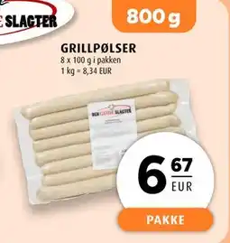 Scandinavian Park GRILLPØLSER, EUR 6.67 tilbud