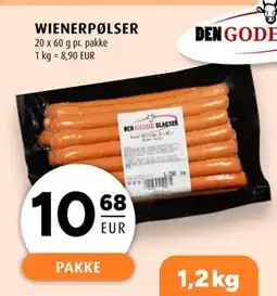 Scandinavian Park WIENERPØLSER, EUR 10.68 tilbud