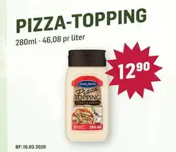 Holdbart PIZZA-TOPPING tilbud