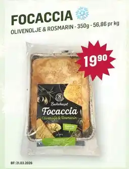 Holdbart FOCACCIA tilbud