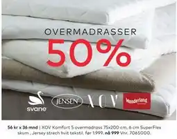 Skeidar XOV Komfort 5 overmadrass tilbud