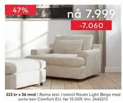 Skeidar Roma stol tilbud