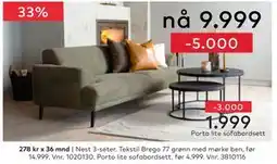 Skeidar Nest 3-seter tilbud