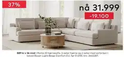 Skeidar Roma 32 hjørnesofa tilbud