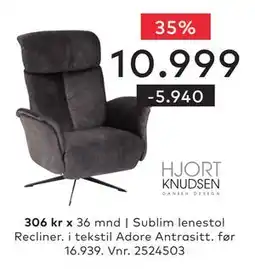 Skeidar Sublim lenestol Recliner tilbud