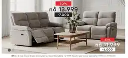 Skeidar Denver 2-seter recliner elektrisk tilbud