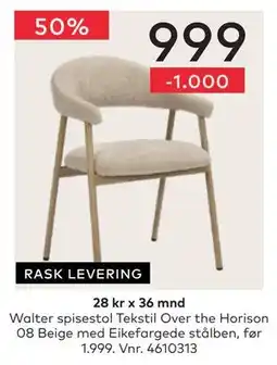 Skeidar Walter spisestol tilbud