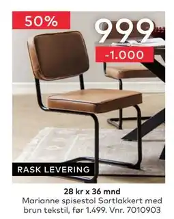 Skeidar Marianne spisestol tilbud