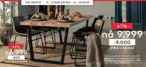 Skeidar Calia spisebord tilbud