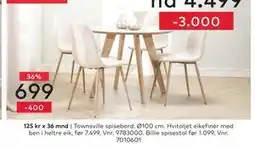 Skeidar Billie spisestol tilbud