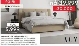 Skeidar PREMIUM LUX 3 KONTINENTAL tilbud