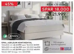 Skeidar OPAL JUBILEUM KONTINENTAL tilbud