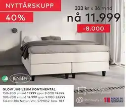 Skeidar GLOW JUBILEUM KONTINENTAL tilbud