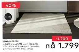 Skeidar HOVDEN TEPPE tilbud