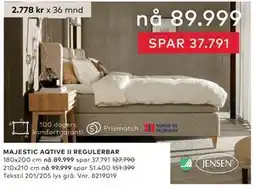 Skeidar MAJESTIC AQTIVE II REGULERBAR tilbud