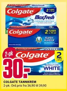 Europris COLGATE TANNKREM tilbud