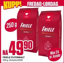 Europris FRIELE FILTERMALT tilbud