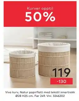 Skeidar Viva kurv tilbud