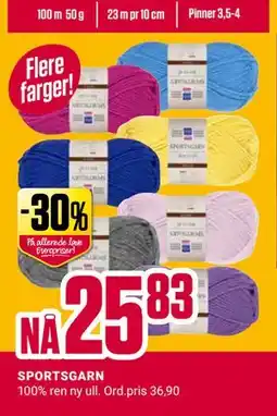 Europris SPORTSGARN tilbud